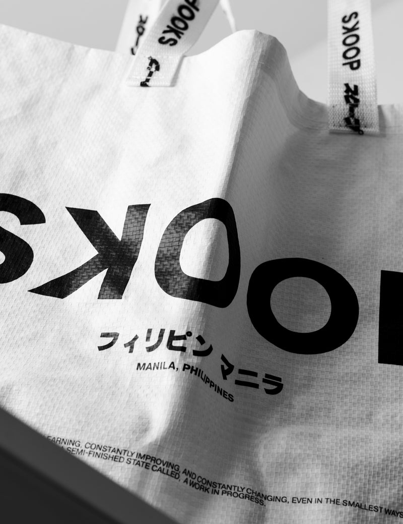 SKOOP® Woven Tote Bag White - SKOOP