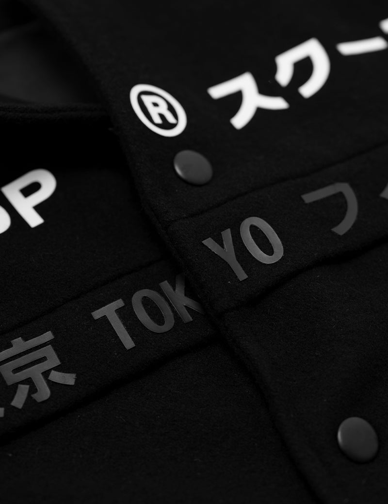 SKOOP® Ryuu Varsity Jacket Triple Black - SKOOP