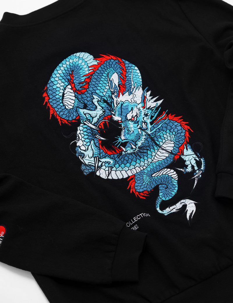 SKOOP® Ryuu Varsity Jacket Triple Black - SKOOP
