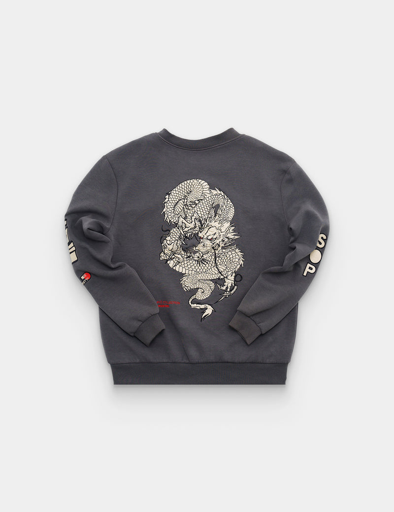 SKOOP® Ryuu Varsity Jacket Warm Cement - SKOOP