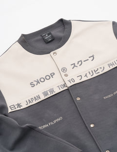 SKOOP® Ryuu Varsity Jacket Warm Cement - SKOOP