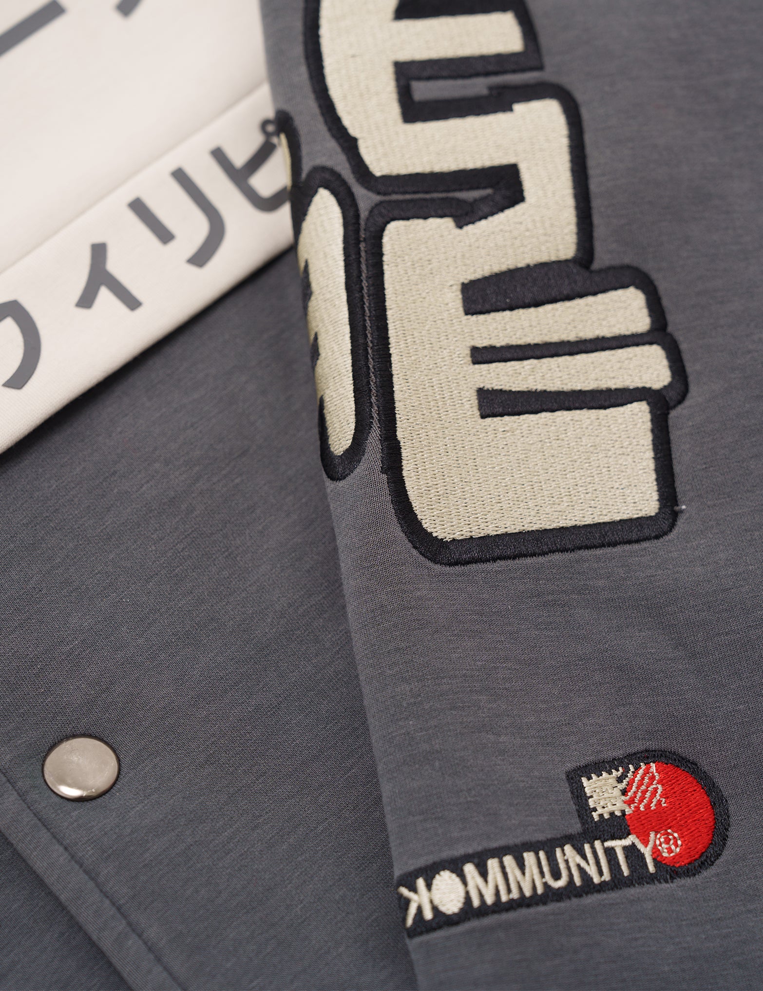 SKOOP® Ryuu Varsity Jacket Warm Cement - SKOOP