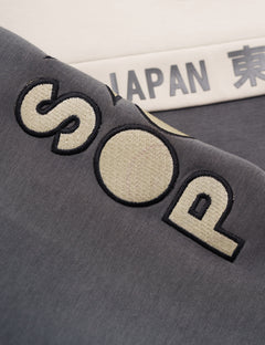 SKOOP® Ryuu Varsity Jacket Warm Cement - SKOOP
