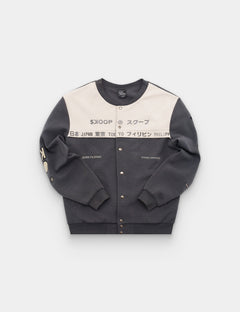 SKOOP® Ryuu Varsity Jacket Warm Cement - SKOOP