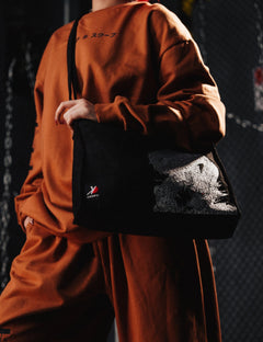 SKOOP® Ryuu Suede Sling Totebag Onyx - SKOOP