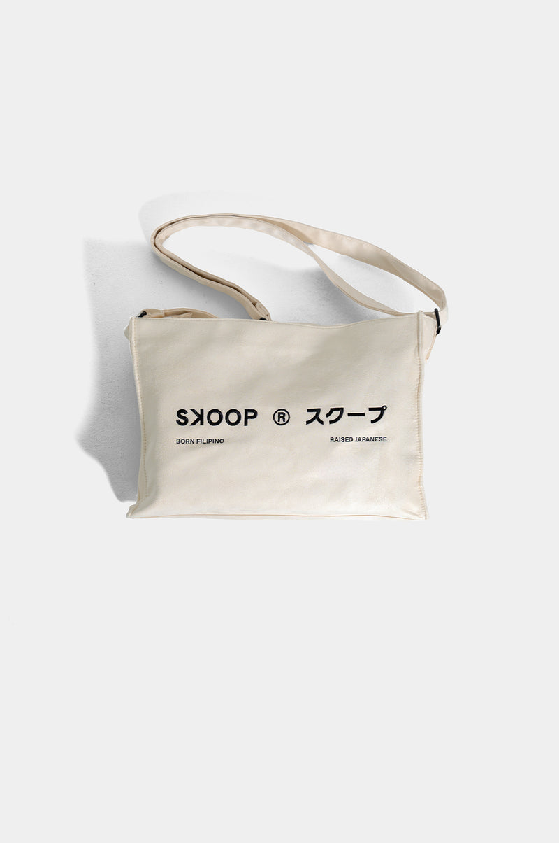 SKOOP® Ryuu Suede Sling Totebag Cream - SKOOP
