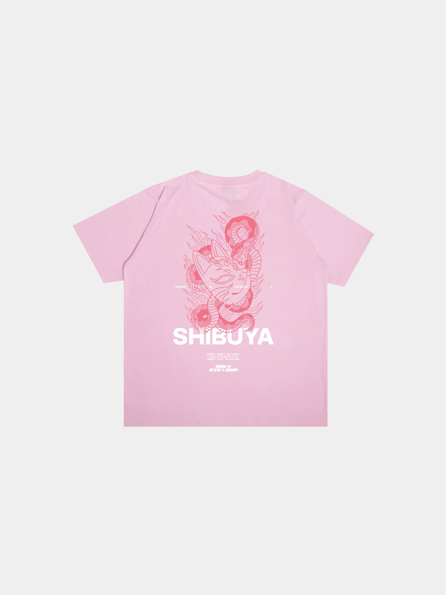 Shibuya Pink T-Shirt - SKOOP