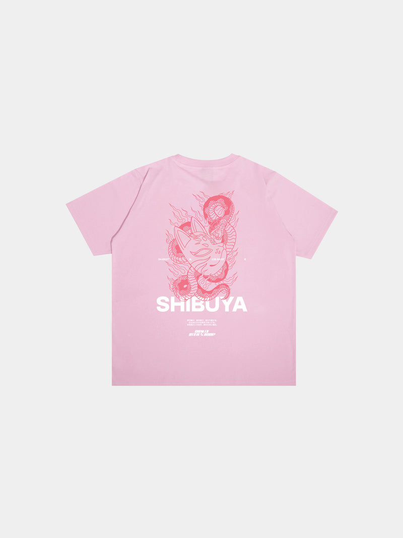 Shibuya Pink T-Shirt - SKOOP