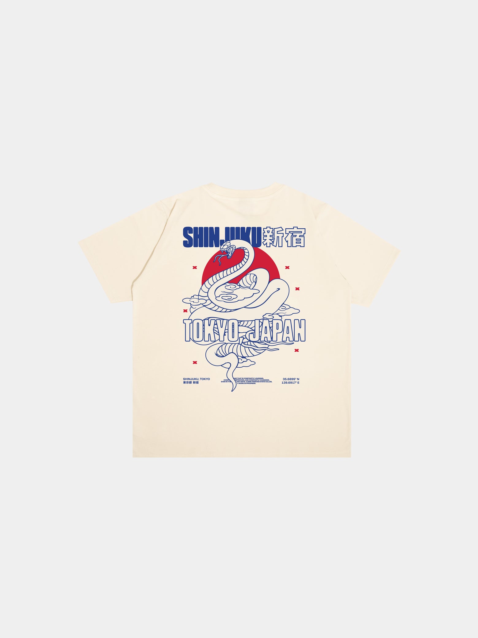 Shinjuku Cream T-Shirt - SKOOP