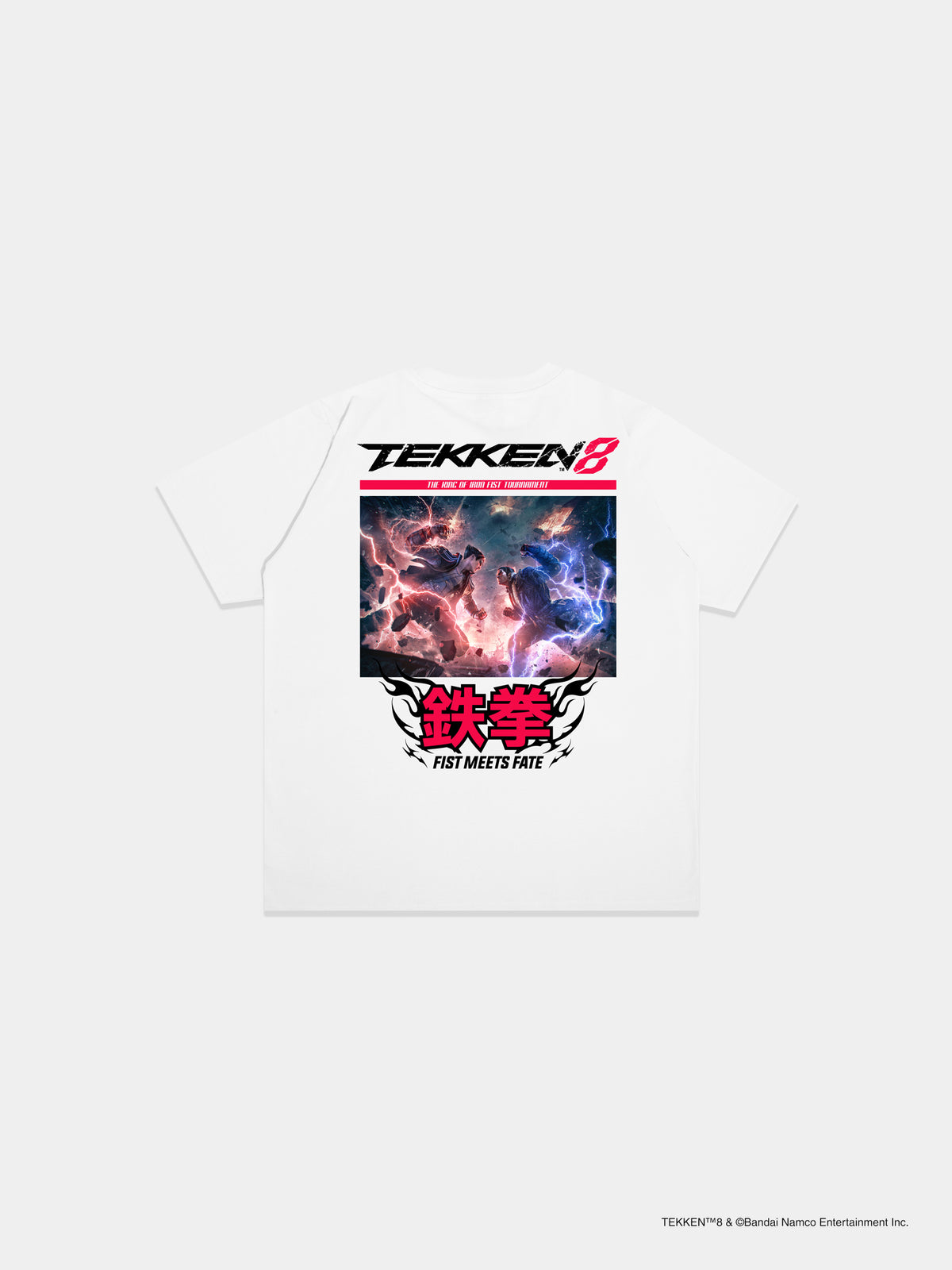 Fist Meets Fate Graphic Shirt White - SKOOP