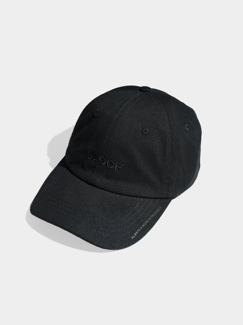 W.I.P. Black Soft Cap - SKOOP