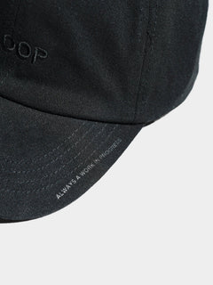 W.I.P. Black Soft Cap - SKOOP