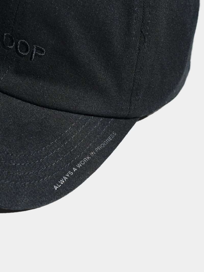 W.I.P. Black Soft Cap - SKOOP