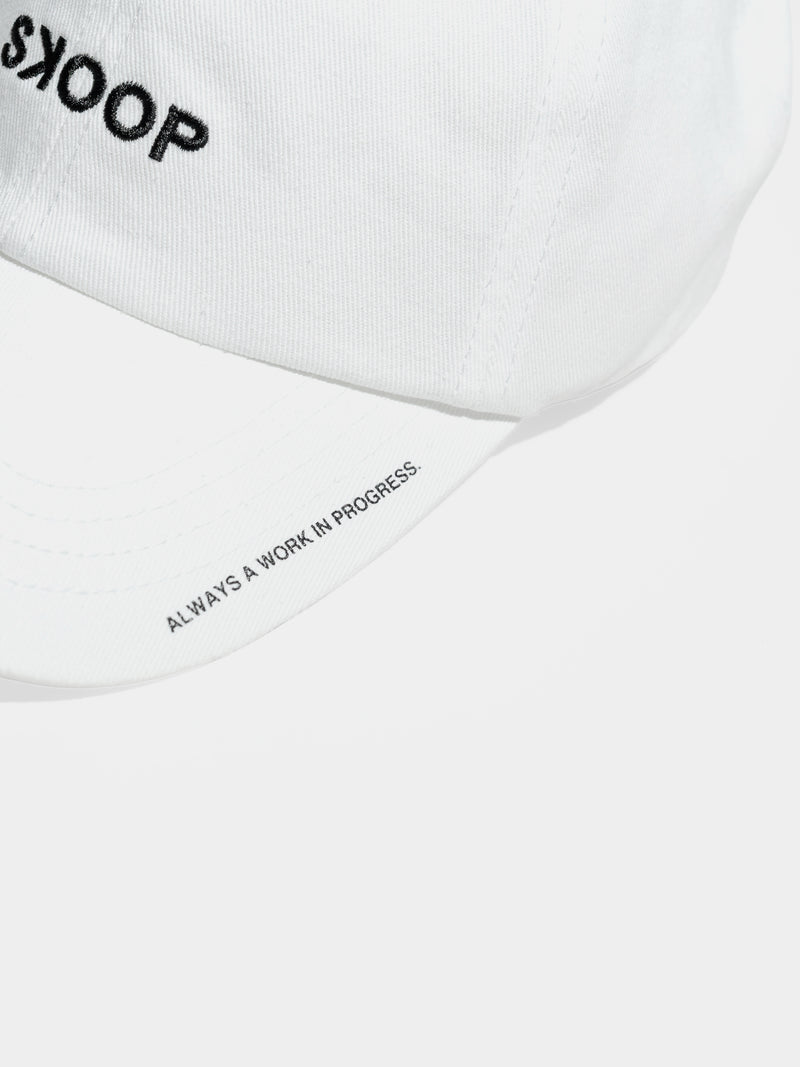 W.I.P. White Soft Cap - SKOOP