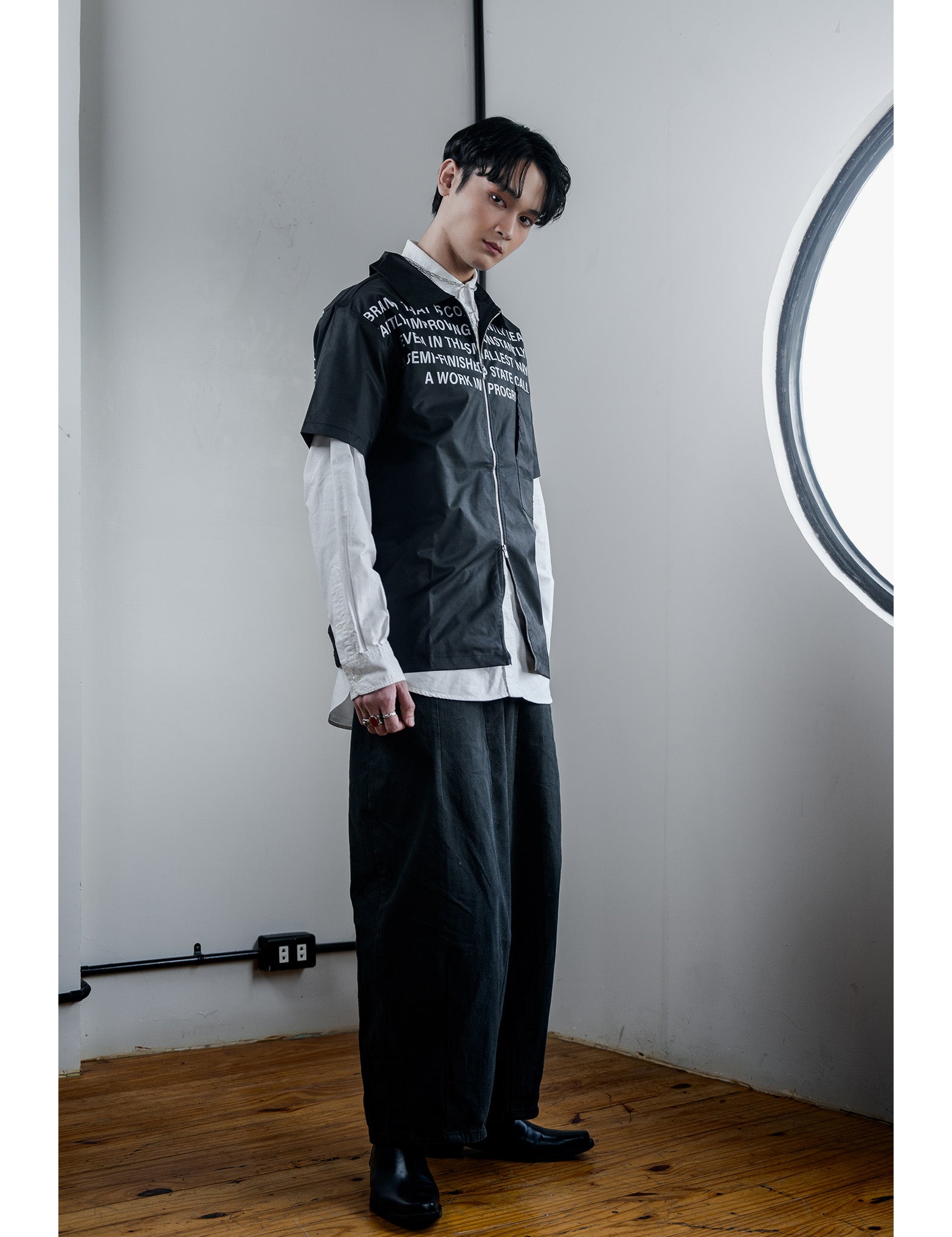 SKOOP® Takumi Two Way Zip Shirt Evergreen Black - SKOOP