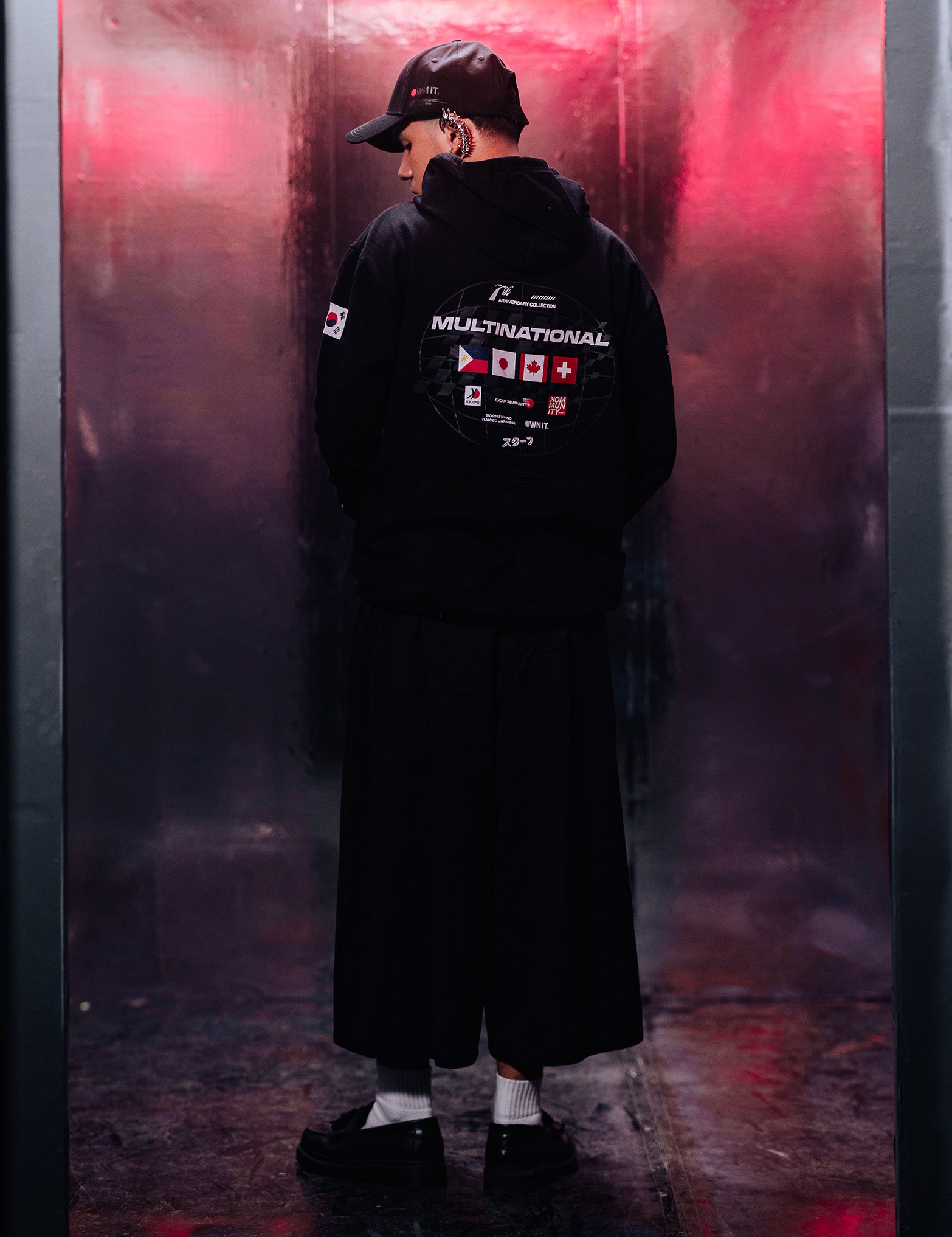 SKOOP® Hoodie Multinational V2 Black - SKOOP