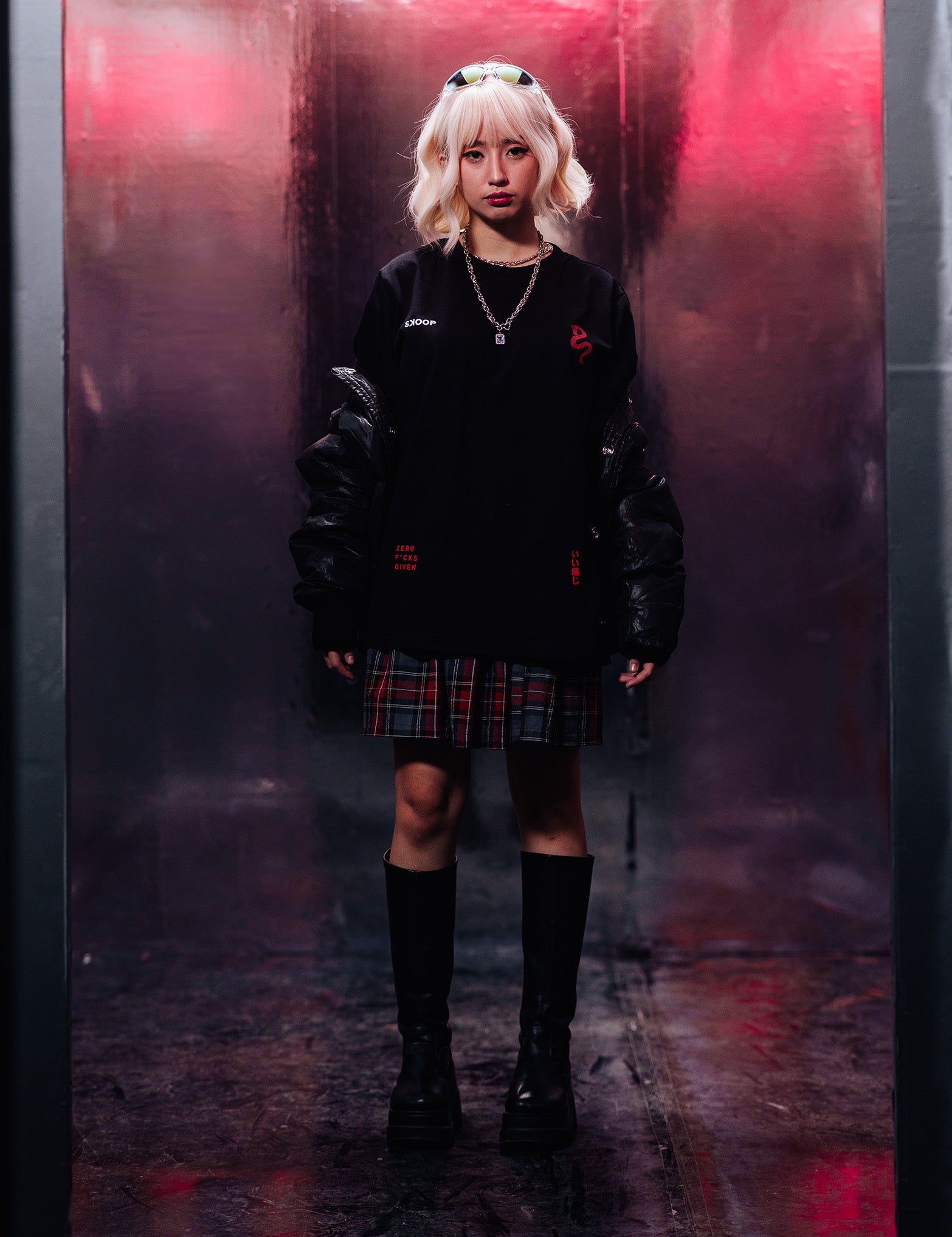 SKOOP® Crewneck Shirt Konnichiwa 2024 Black - SKOOP