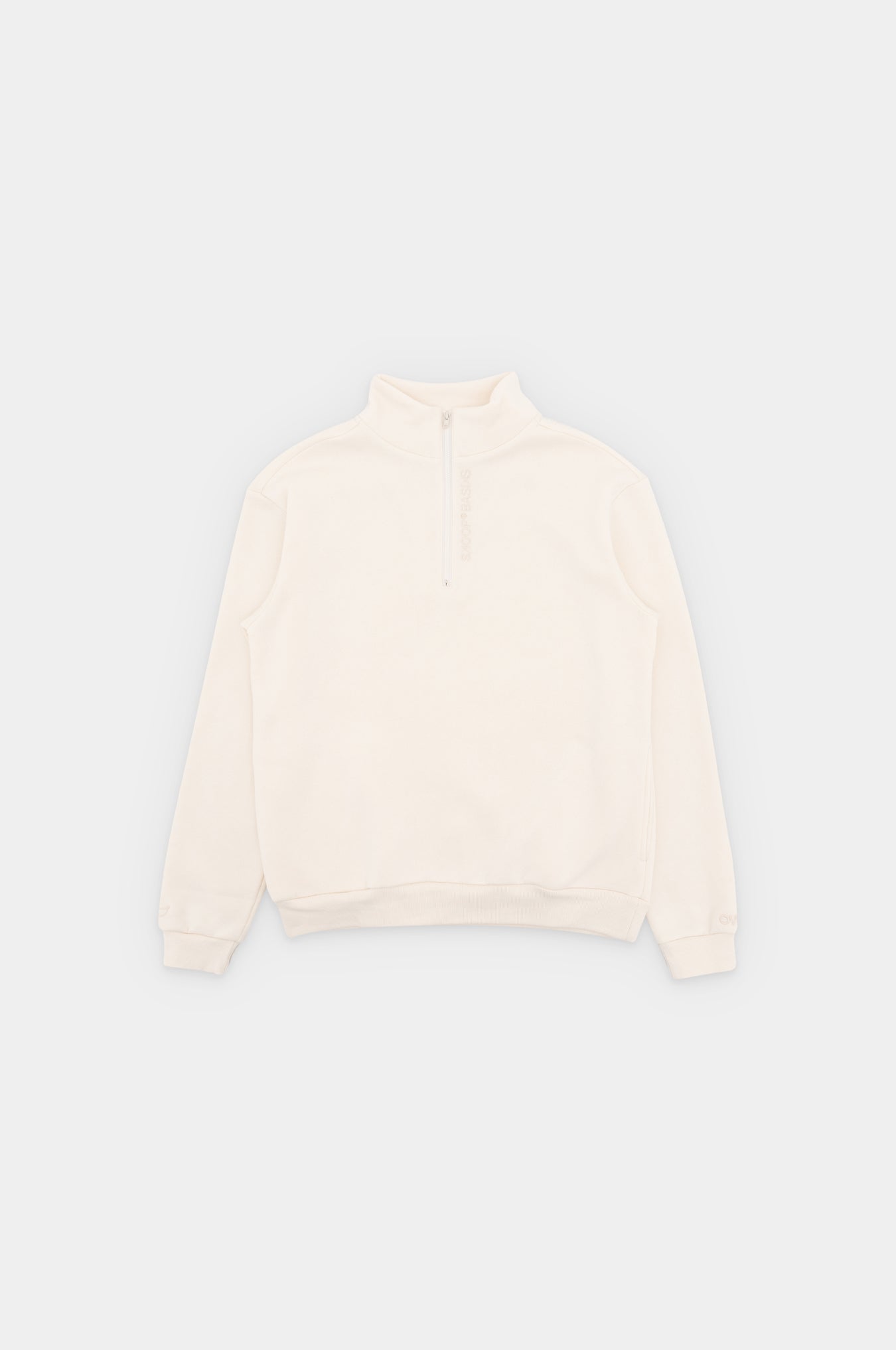 SKOOP® Basiks Half Zip Sweatshirt Pearl - SKOOP