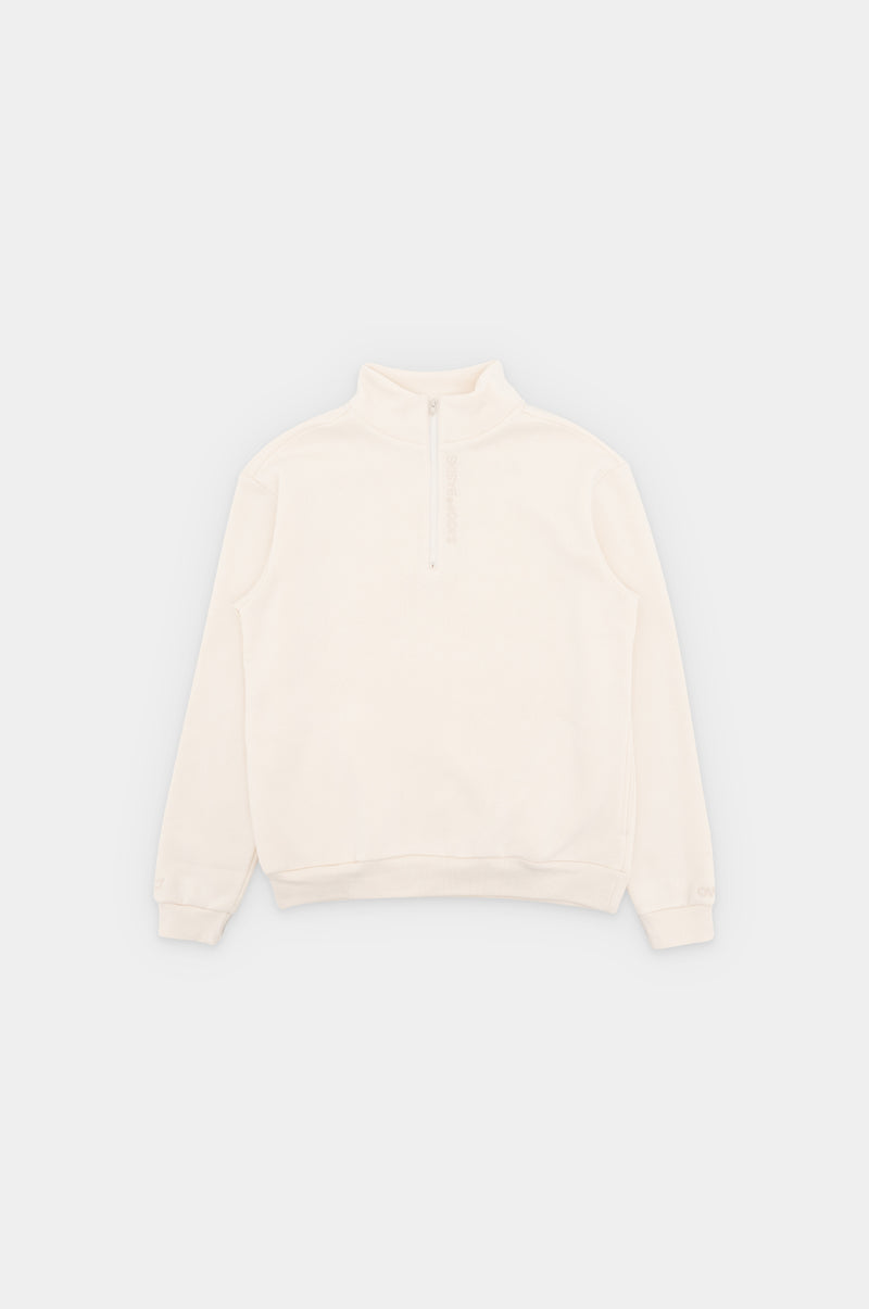 SKOOP® Basiks Half Zip Sweatshirt Pearl - SKOOP