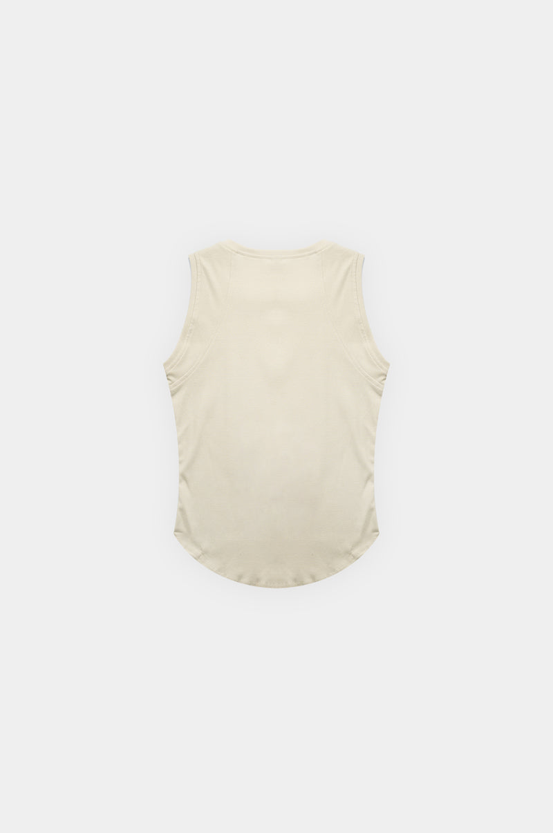 SKOOP® Basiks Ribbed Tank Top Acid Bone - SKOOP