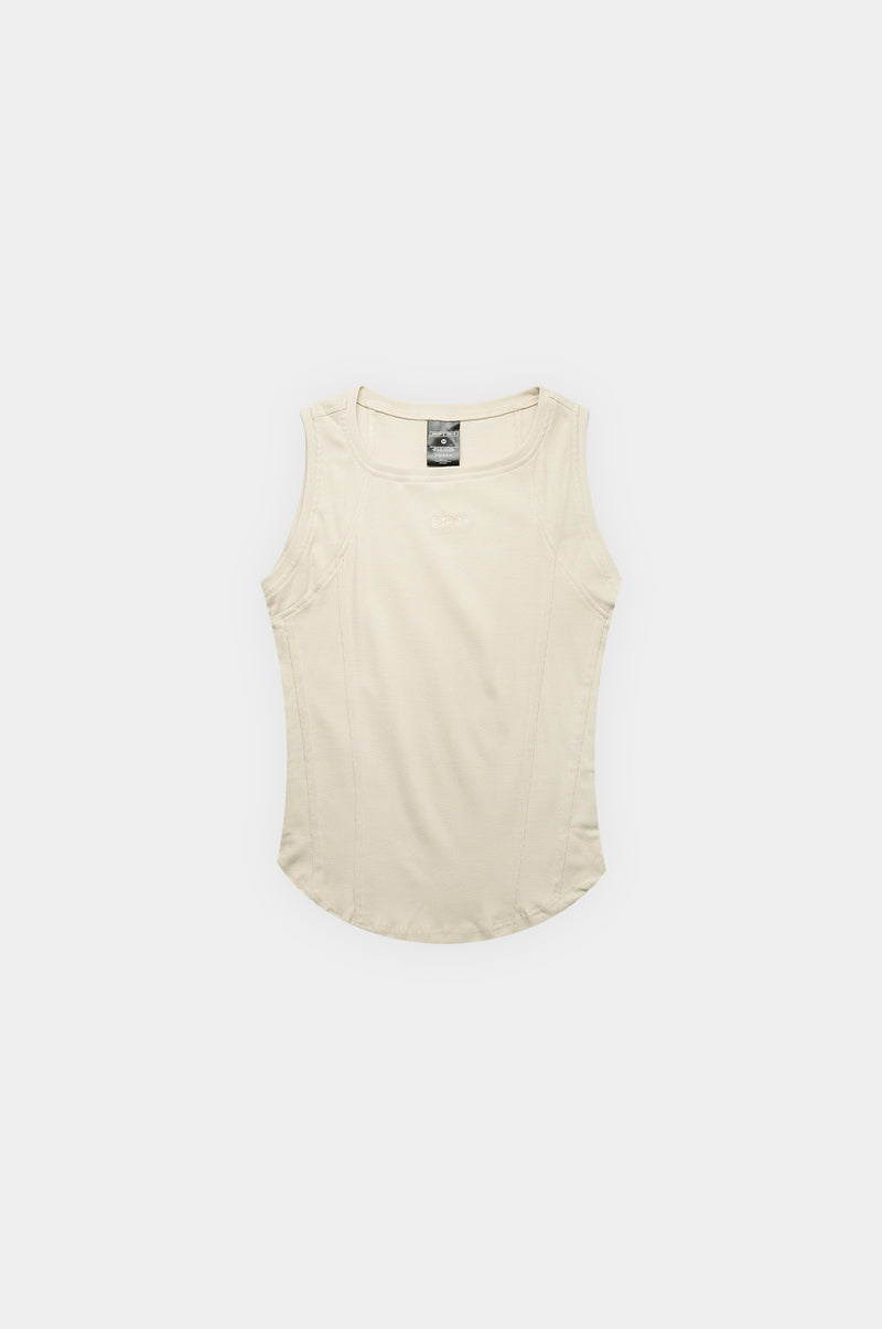 SKOOP® Basiks Ribbed Tank Top Acid Bone - SKOOP