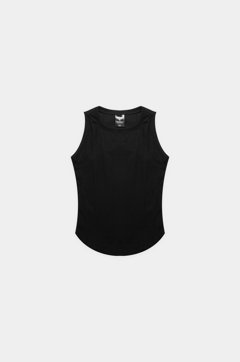 SKOOP® Basiks Ribbed Tank Top Onyx - SKOOP