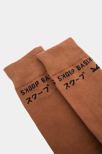 SKOOP® Basiks Banner Dress Socks Tan - SKOOP Kommunity