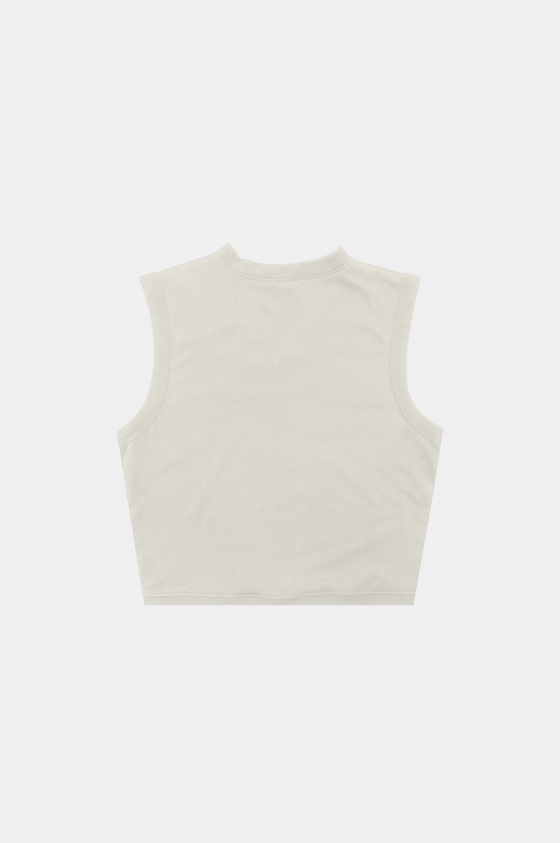 SKOOP® Brushed Fleece Vest Bone White - SKOOP