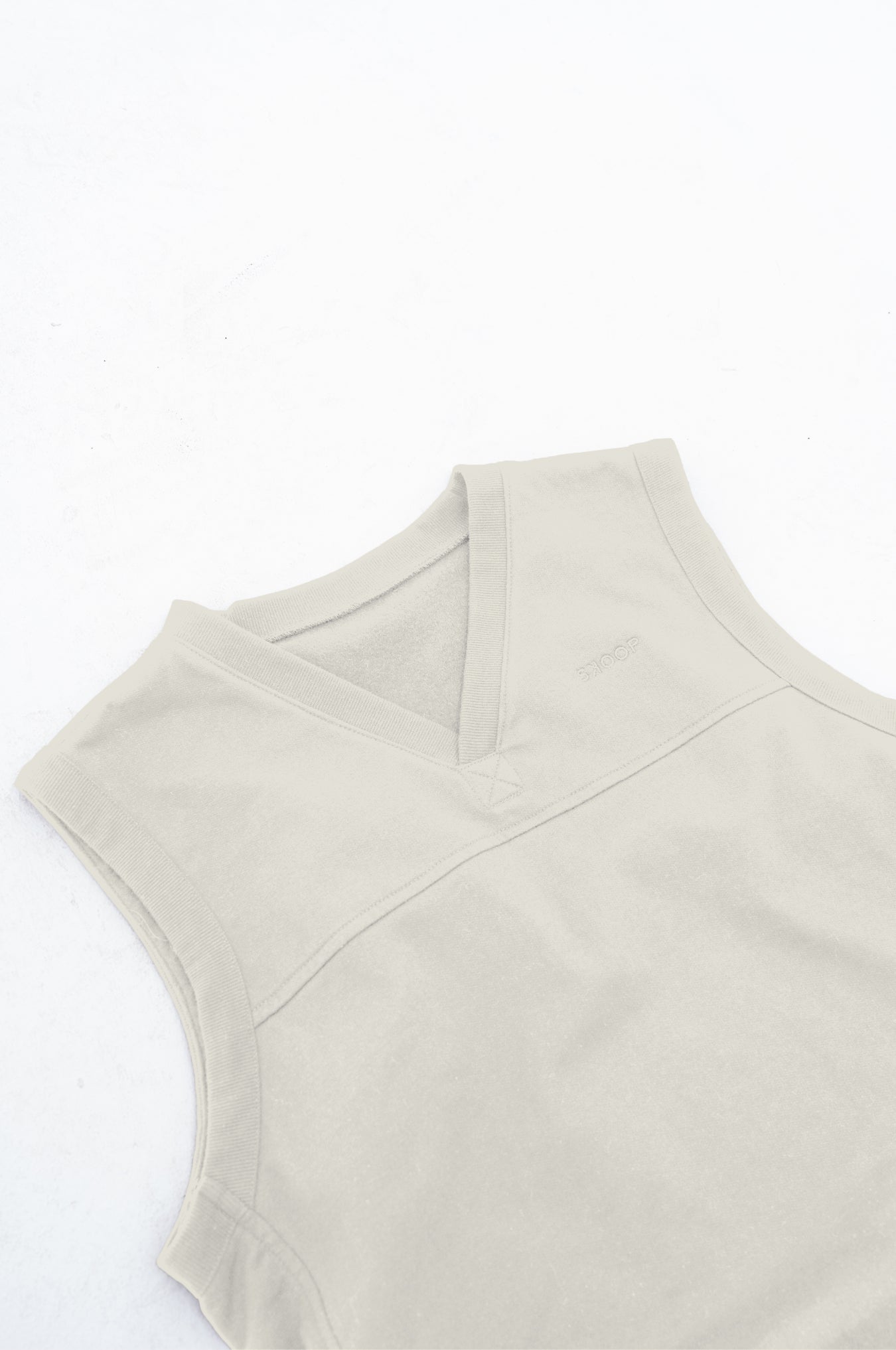 SKOOP® Brushed Fleece Vest Bone White - SKOOP