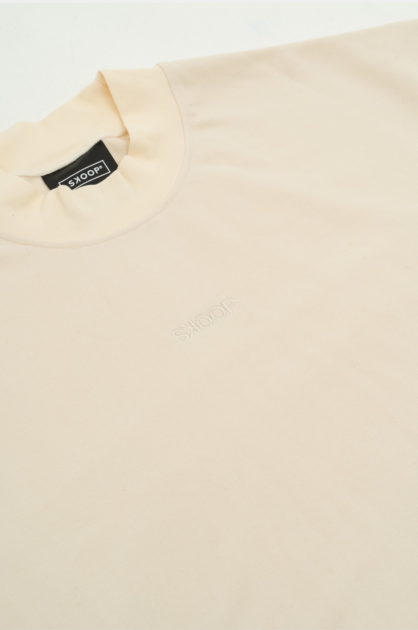 SKOOP® Basiks Mock Neck Shirt Ivory - SKOOP