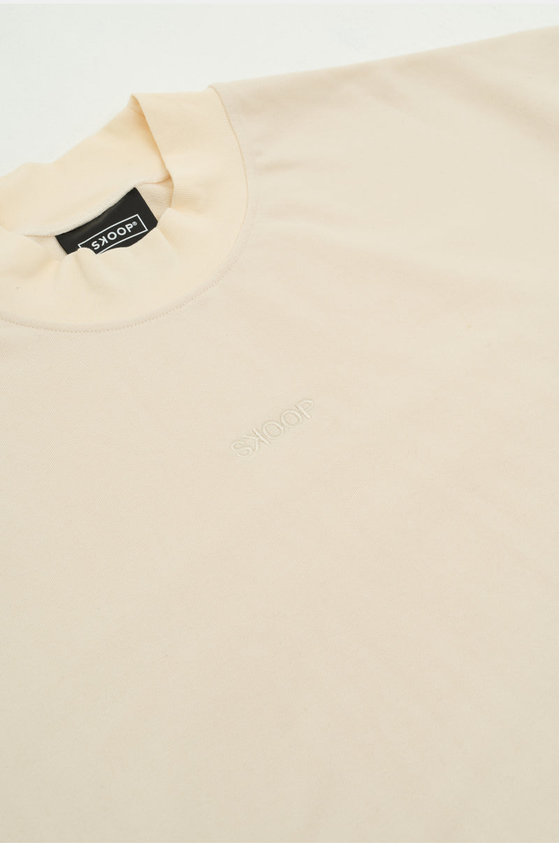 SKOOP® Basiks Mock Neck Shirt Ivory - SKOOP