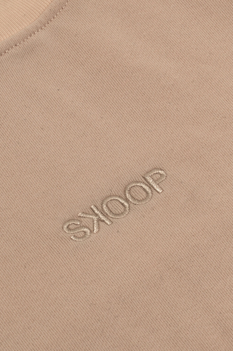 SKOOP® Basiks Mock Neck Shirt Sand - SKOOP