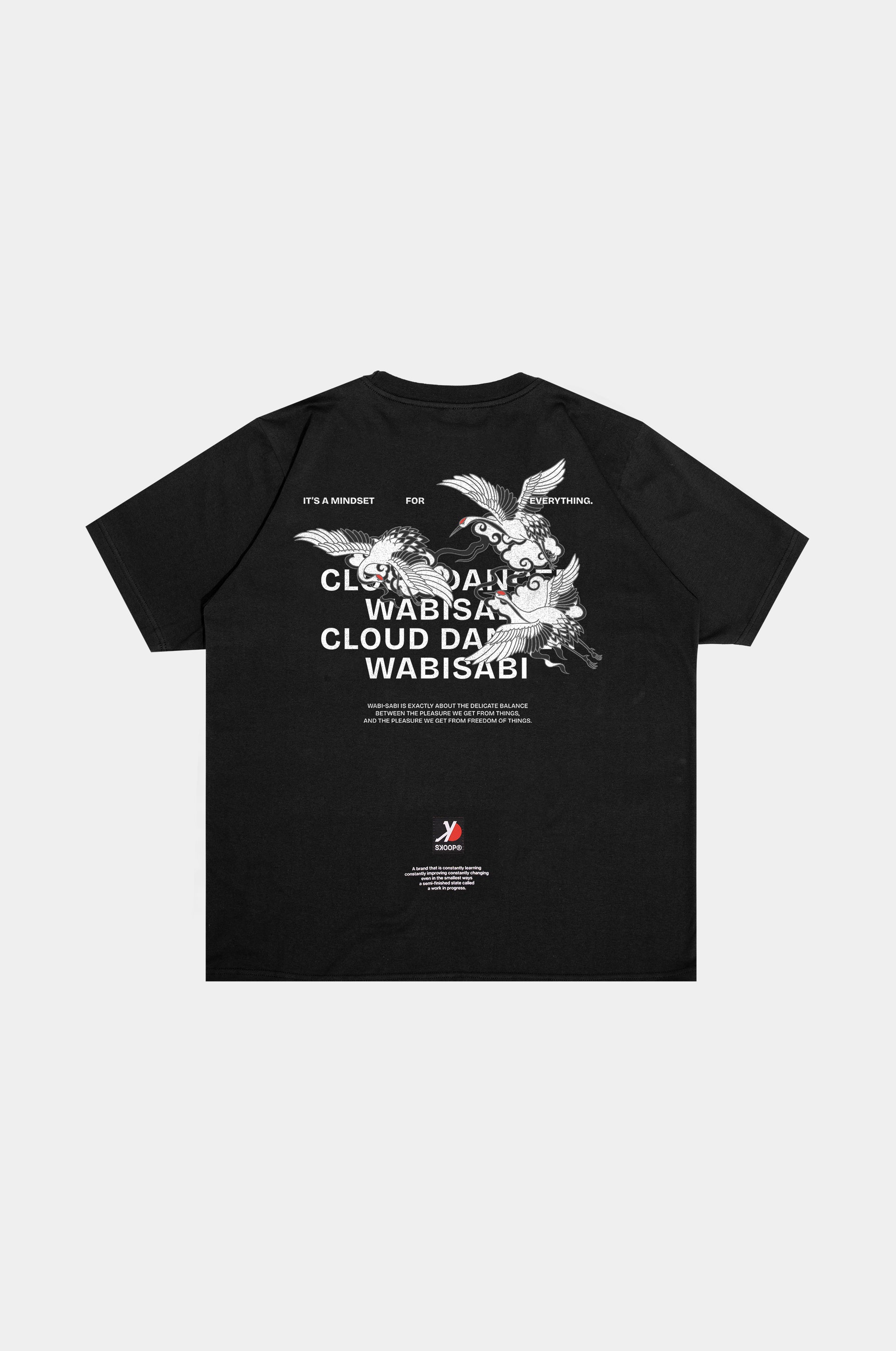 SKOOP® Crewneck Shirt Cloud Dancer Black