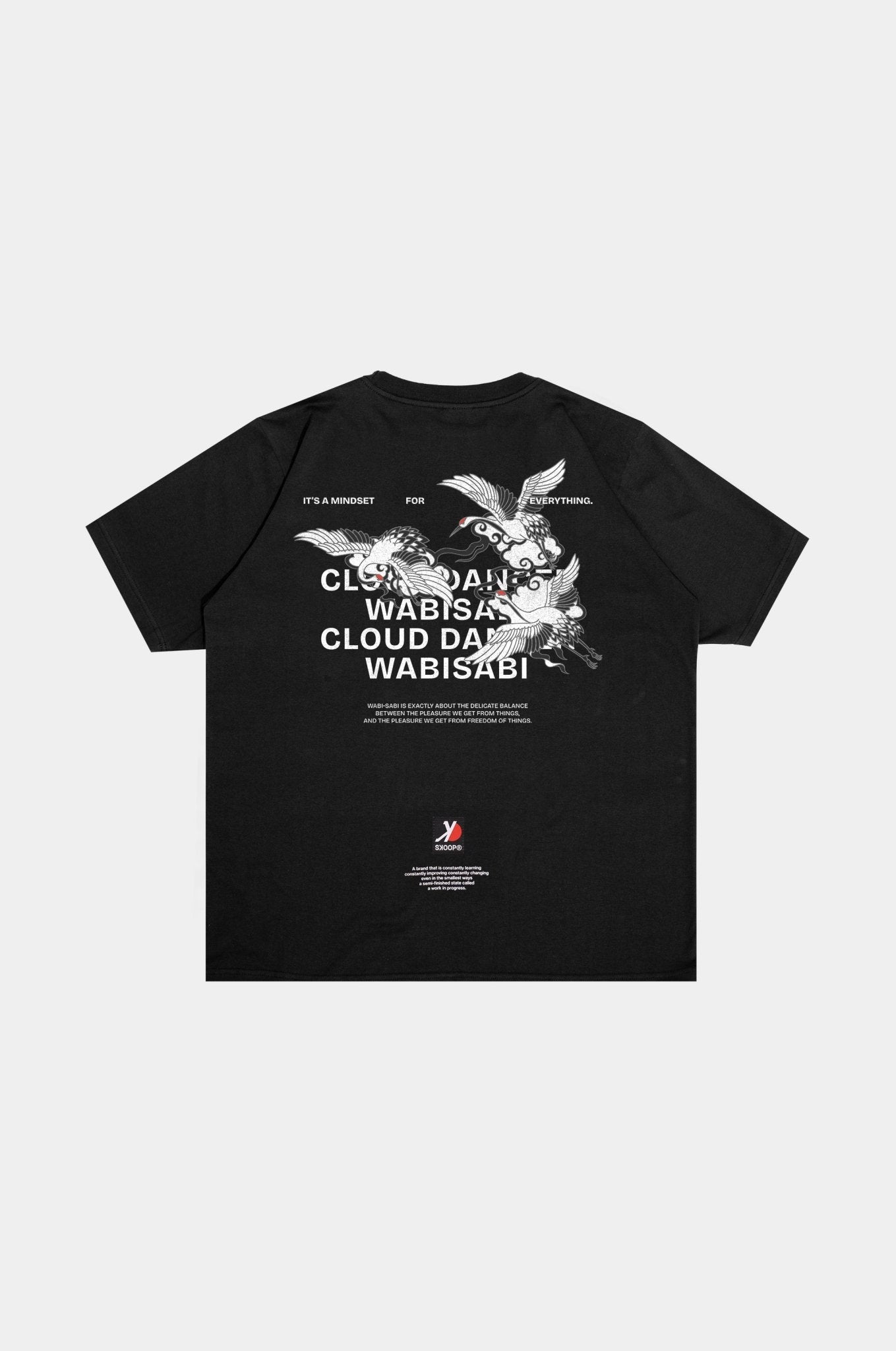 SKOOP® Crewneck Shirt Cloud Dancer Black - SKOOP