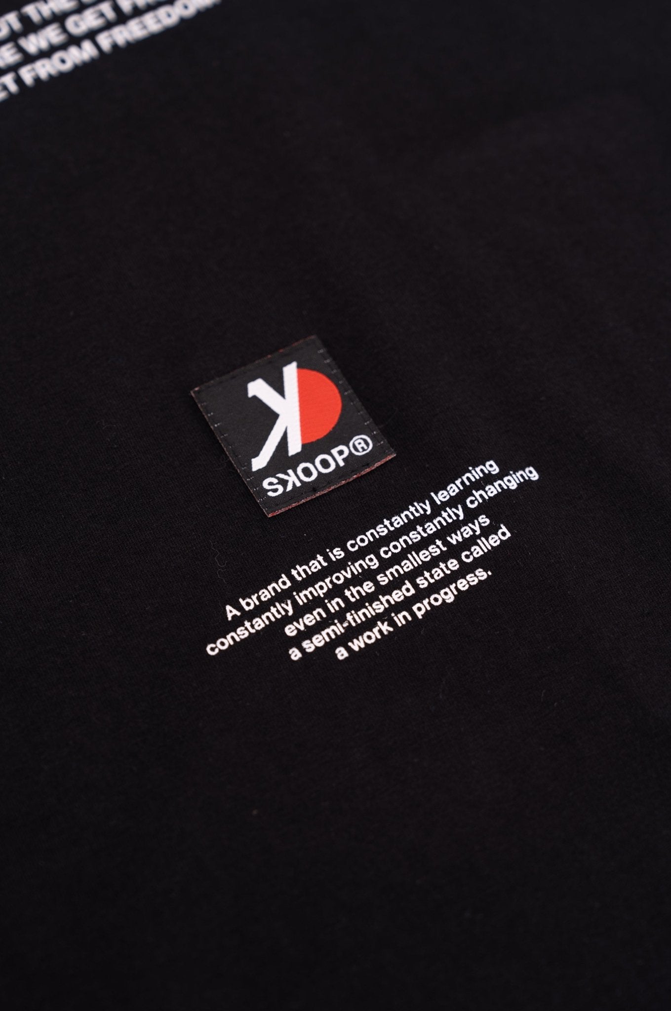 SKOOP® Crewneck Shirt Cloud Dancer Black - SKOOP