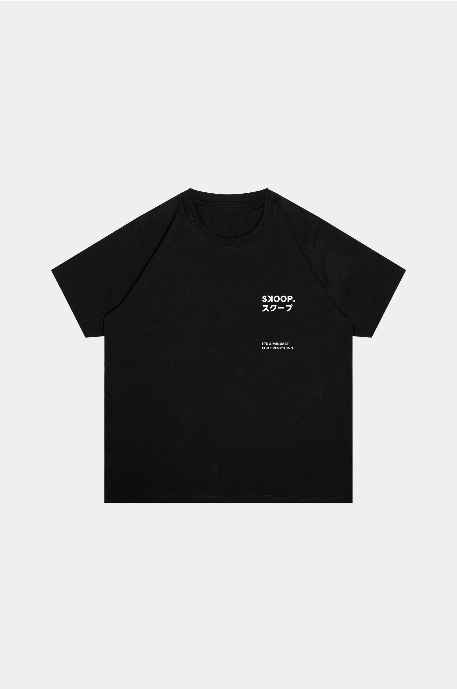 SKOOP® Crewneck Shirt Cloud Dancer Black