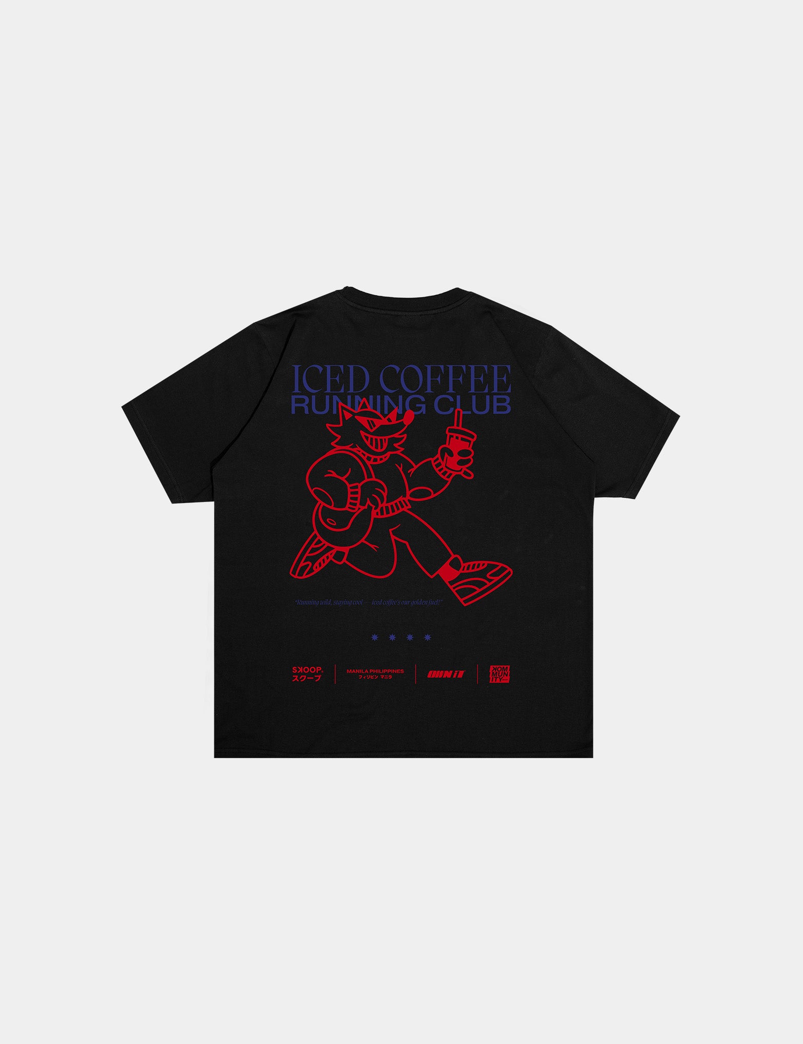 SKOOP® Coffee First Crewneck Shirt Cyber Black - SKOOP