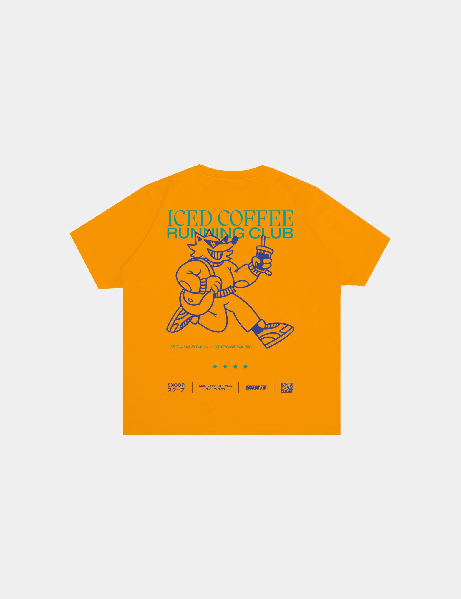 SKOOP® Coffee First Crewneck Shirt Cyber Yellow - SKOOP