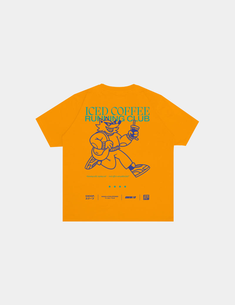 SKOOP® Coffee First Crewneck Shirt Cyber Yellow - SKOOP