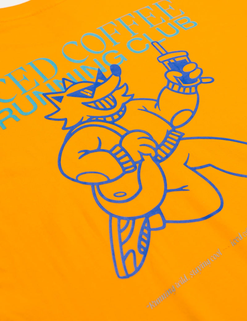 SKOOP® Coffee First Crewneck Shirt Cyber Yellow - SKOOP