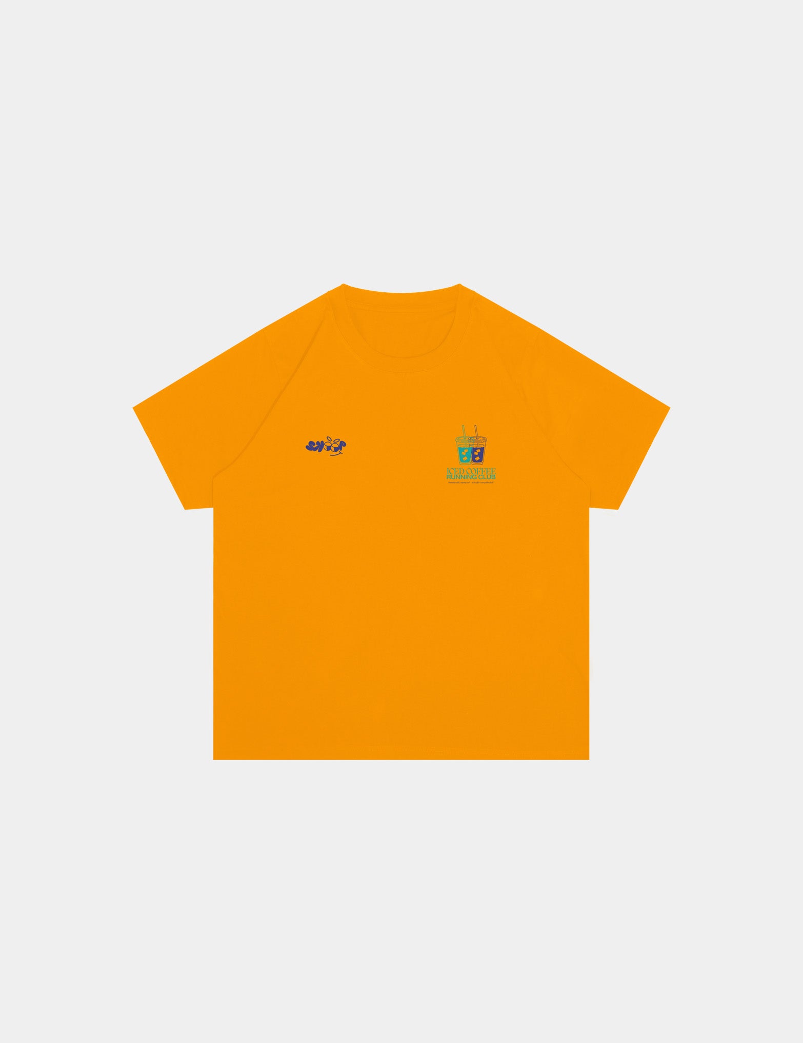 SKOOP® Coffee First Crewneck Shirt Cyber Yellow - SKOOP