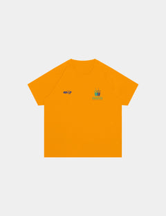 SKOOP® Coffee First Crewneck Shirt Cyber Yellow - SKOOP