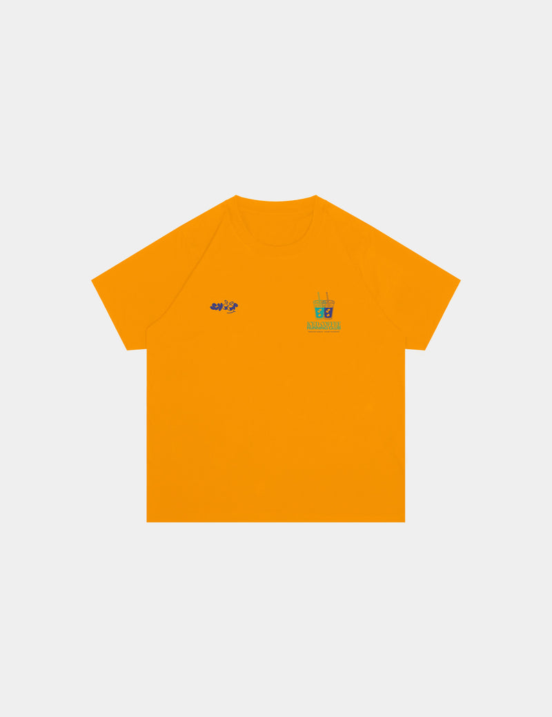 SKOOP® Coffee First Crewneck Shirt Cyber Yellow - SKOOP