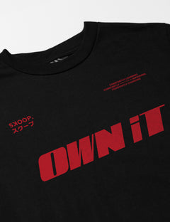SKOOP® OWN IT SLANT Crewneck Shirt Black - SKOOP