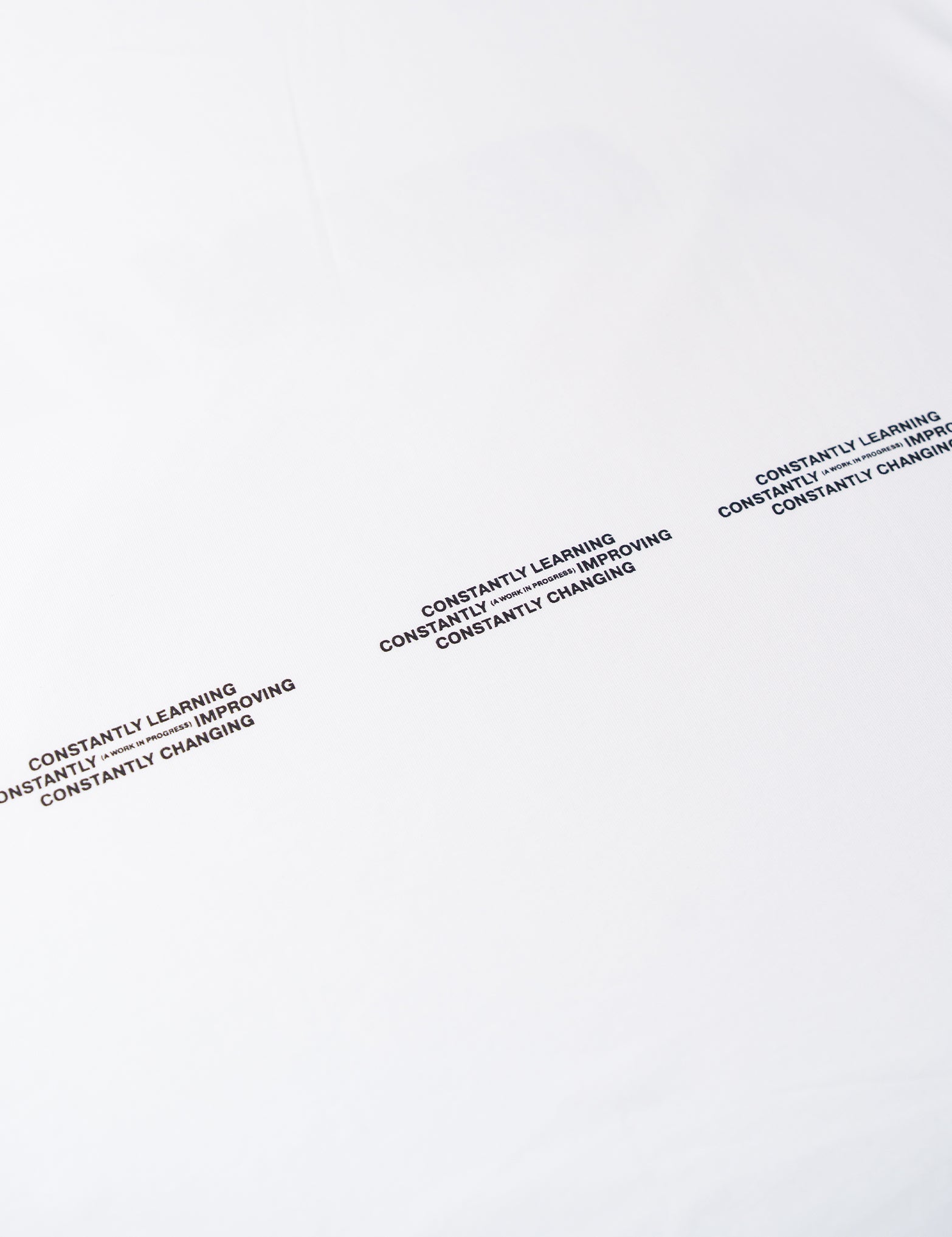 SKOOP® OWN IT SLANT Crewneck Shirt White - SKOOP