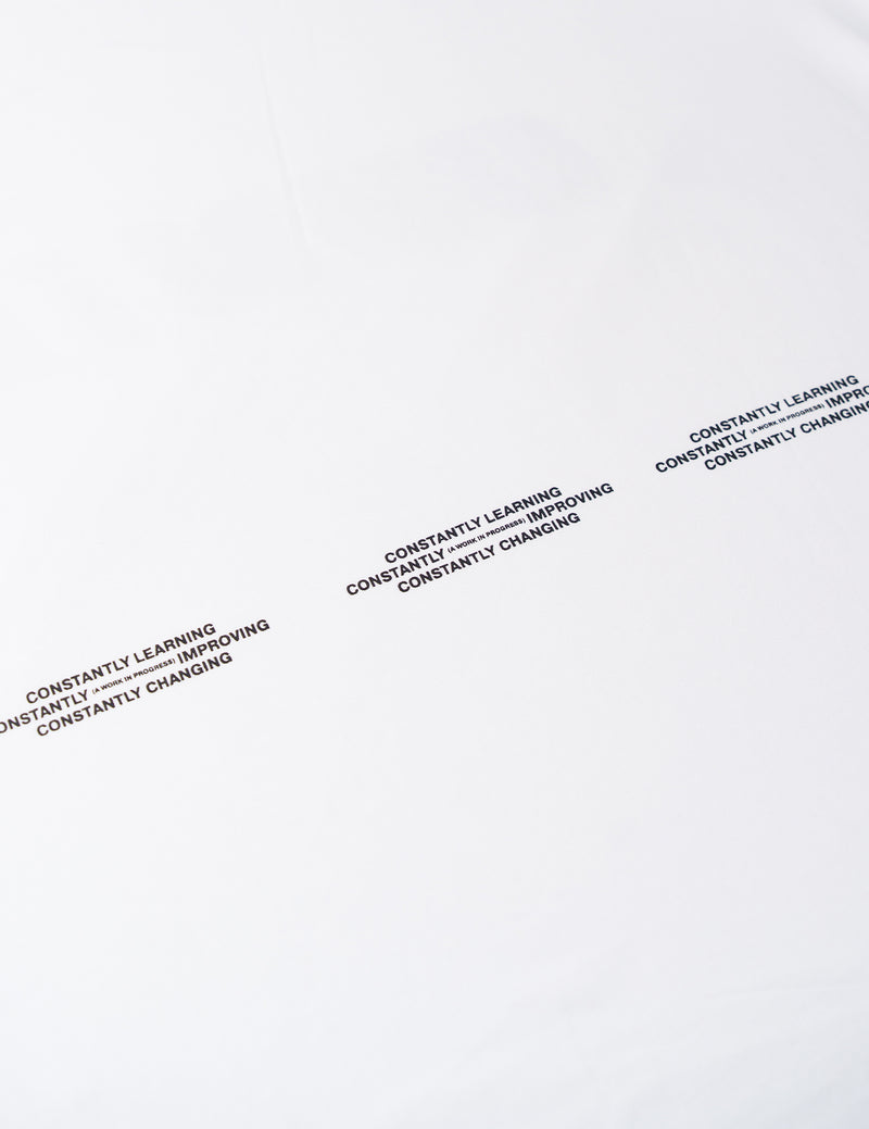 SKOOP® OWN IT SLANT Crewneck Shirt White - SKOOP