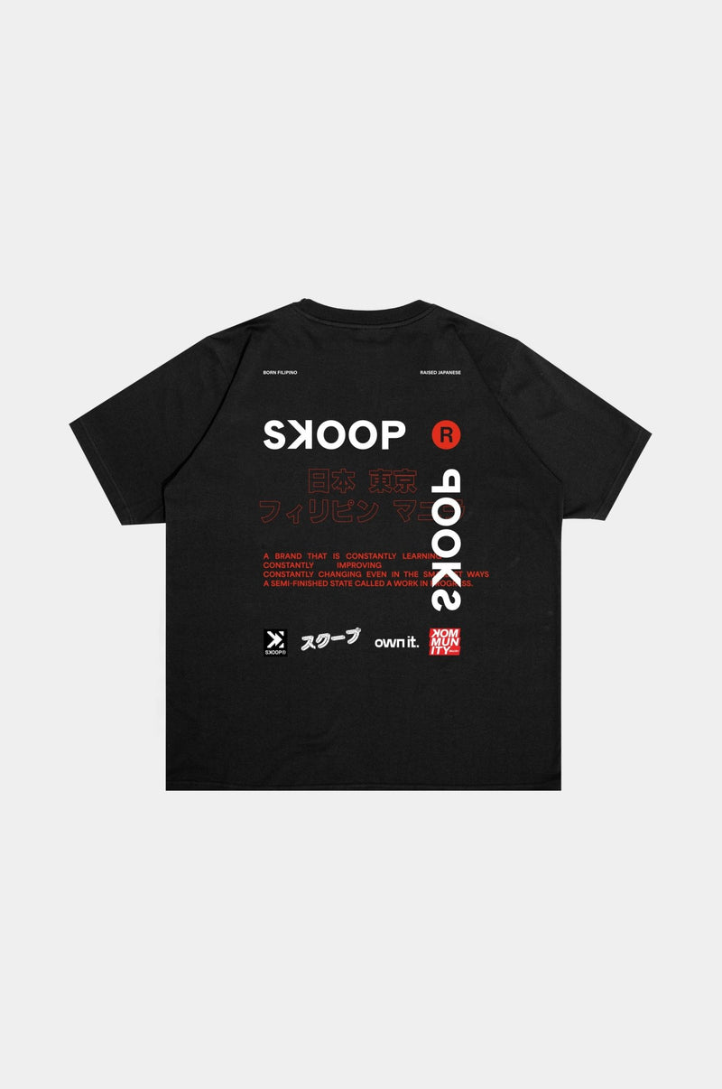 SKOOP® Crewneck Shirt Evergreen SKP Black - SKOOP
