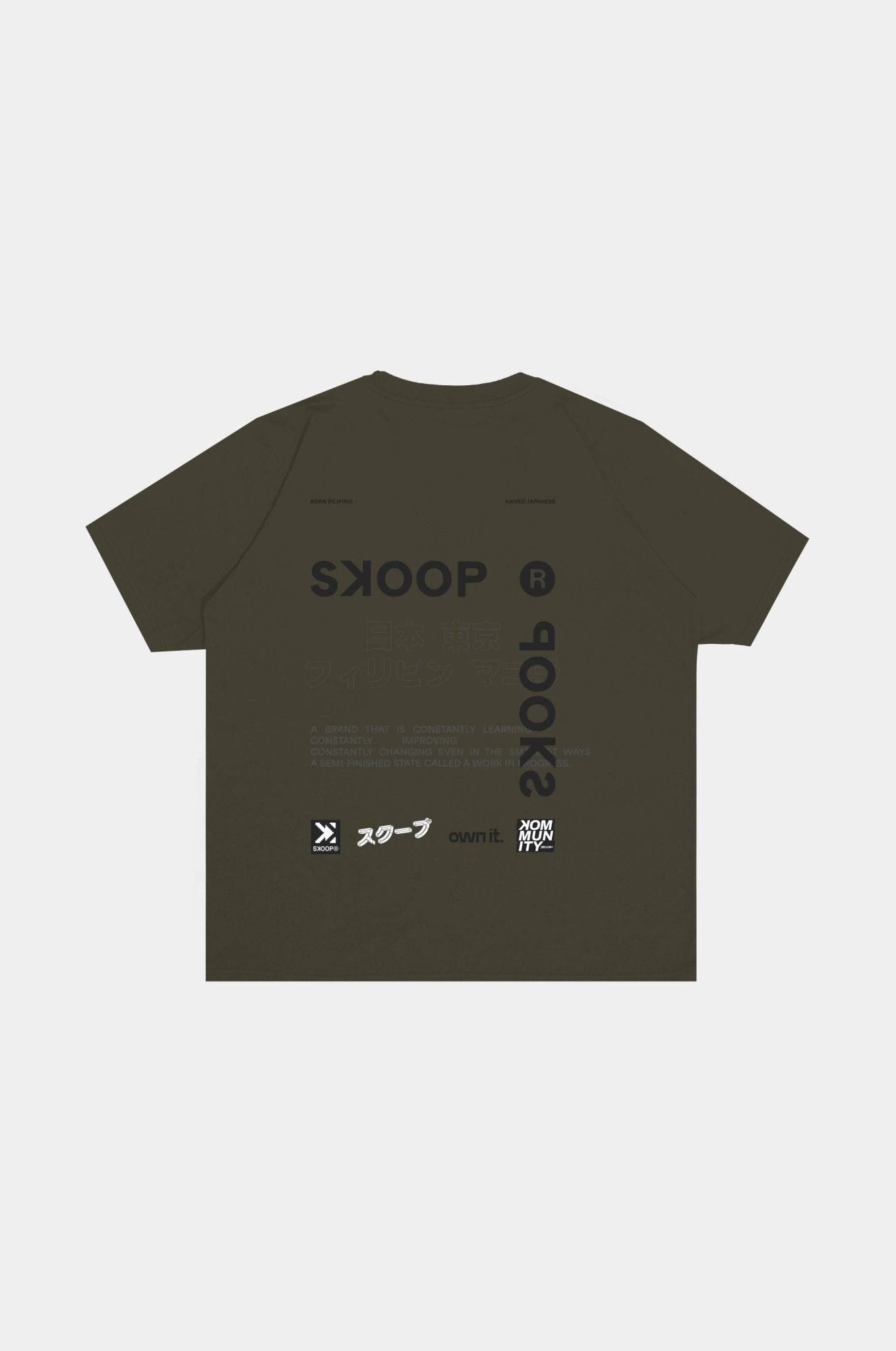 SKOOP® Crewneck Shirt Evergreen SKP Olive - SKOOP