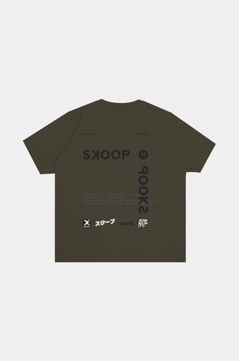 SKOOP® Crewneck Shirt Evergreen SKP Olive - SKOOP