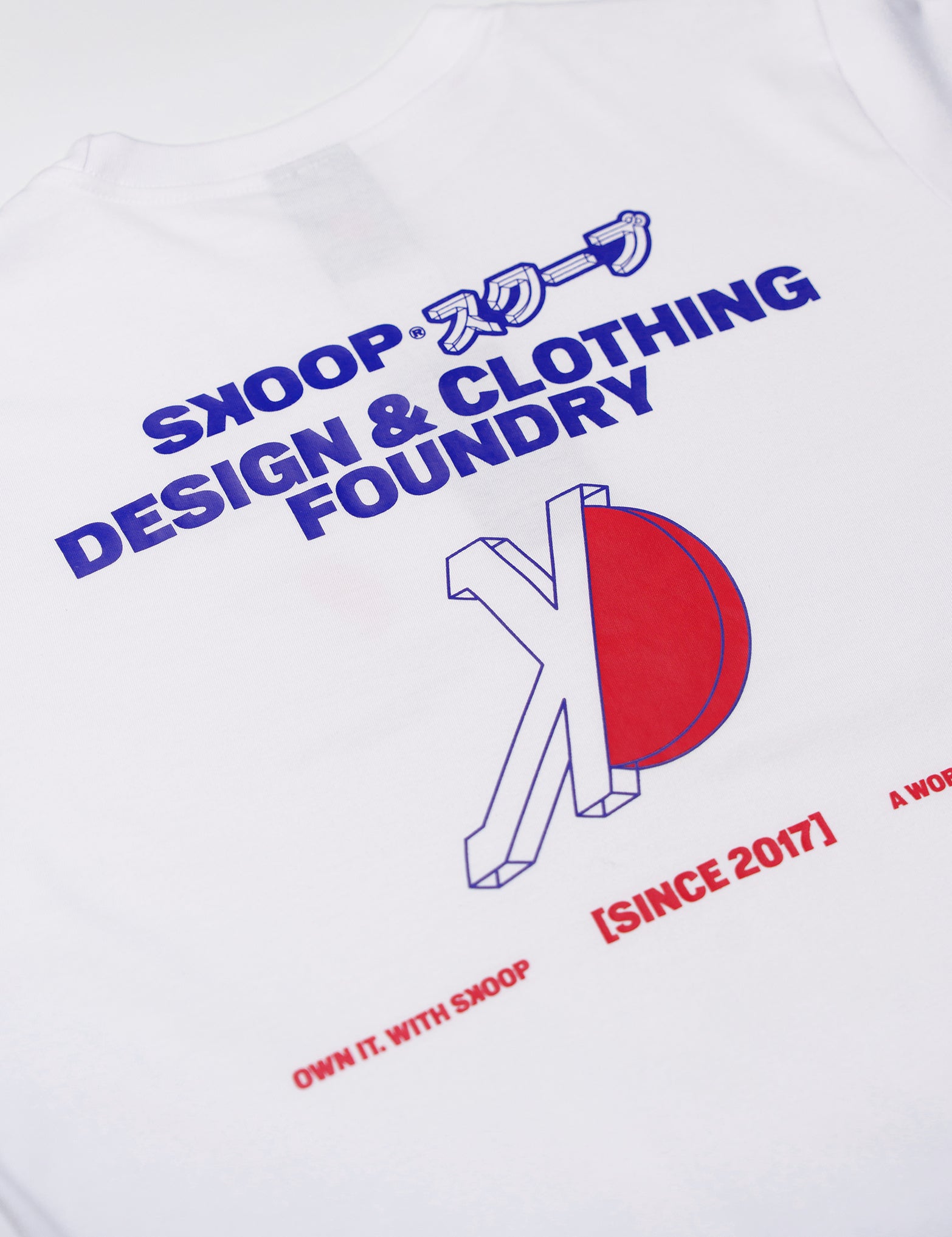 SKOOP® SKP Foundry Crewneck Shirt White - SKOOP